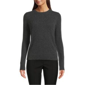 100% Cashmere Long-Sleeve Crewneck Sweater